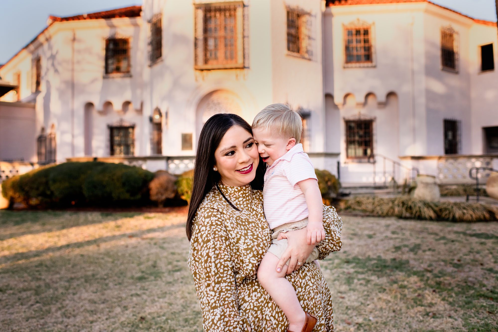 Son snuggling with Mother, San Antonio lifestyle maternity photographer