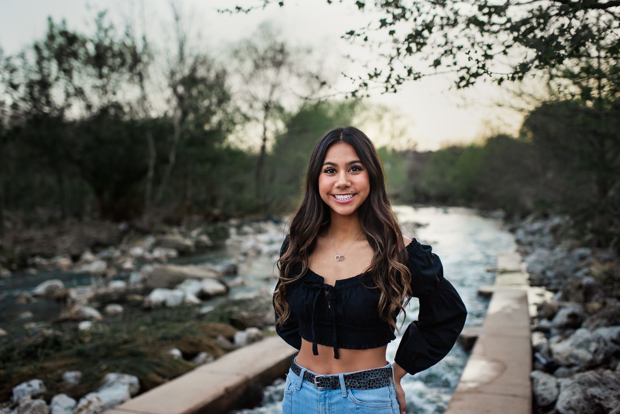 Girl standing by the San Antonio River, Best Senior Photographer in San Antonio