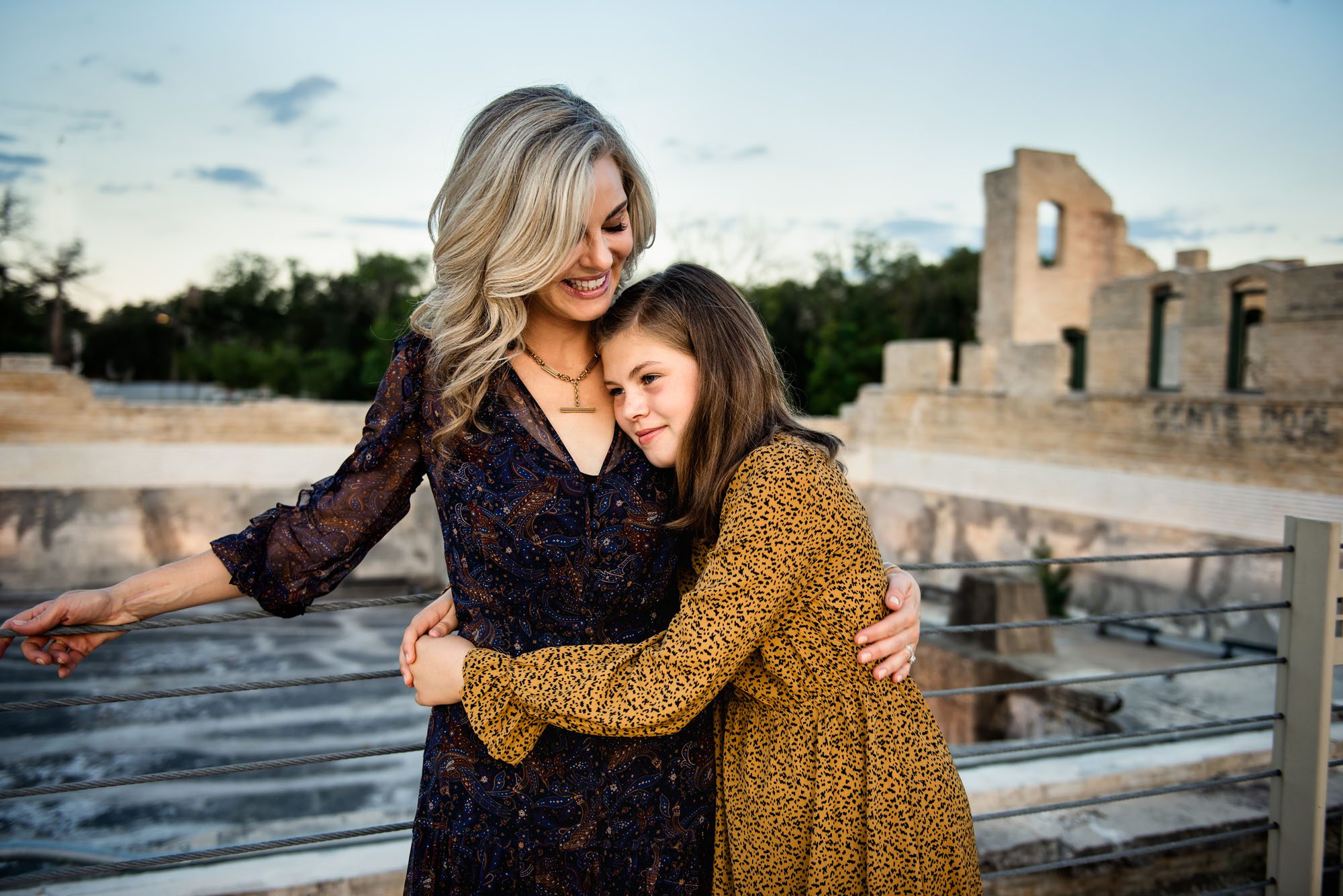 Mother and daughter hugging, San Antonio Family Photographer