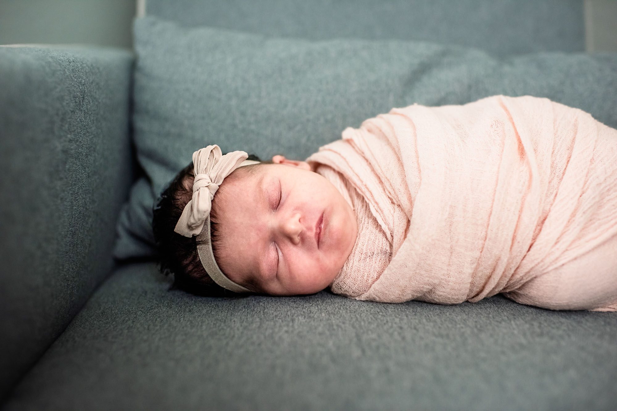 Newborn asleep on chair, Best San Antonio Newborn Photographer