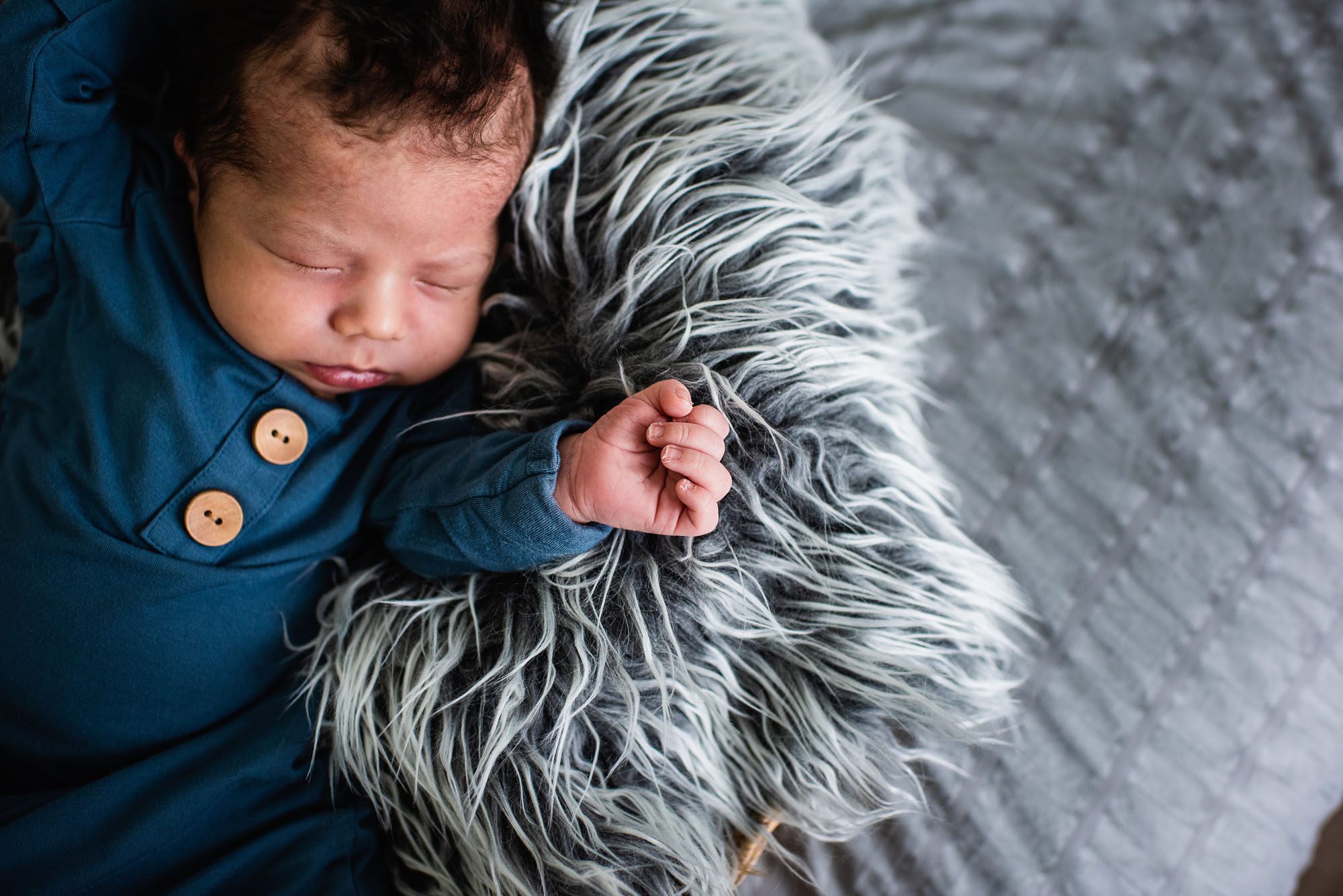 San Antonio Newborn Photographer, newborn baby posed in basket