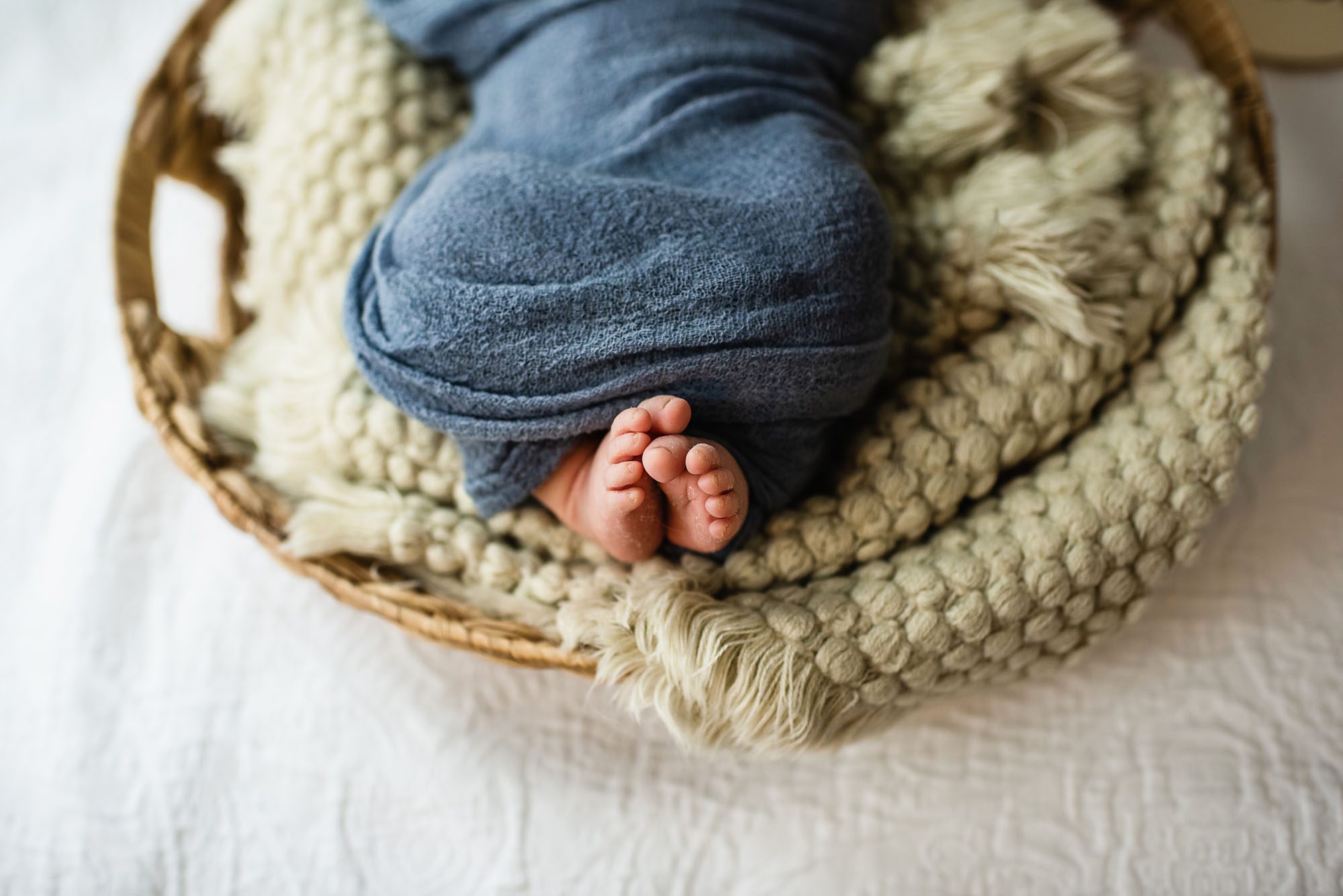 Photo of newborn toes, San Antonio newborn photographer